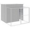 Niche pour chien avec cour gris clair 214x253x181 cm 