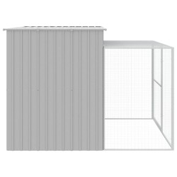 Niche pour chien avec cour gris clair 214x253x181 cm 