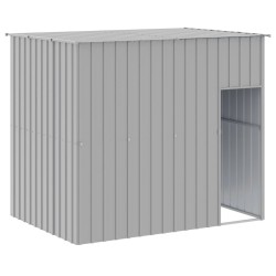 Niche pour chien avec cour gris clair 214x253x181 cm 
