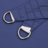 Voile de parasol tissu oxford triangulaire 3x4x4 m bleu 