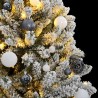 Sapin de Noël artificiel articulé 300 LED et boules 270 cm 