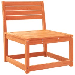 Salon de jardin 4 pcs cire marron bois de pin massif 