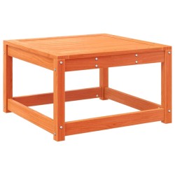 Salon de jardin 4 pcs cire marron bois de pin massif 