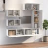 Ensemble de meubles TV 6 pcs Blanc Bois d'ingénierie 