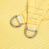 Voile d'ombrage 160 g/m² Beige 2,5x2,5x3,5 m PEHD 