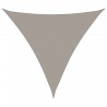 Voile d'ombrage 160 g/m² triangulaire gris clair 5x5x5 m PEHD 