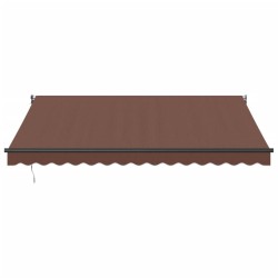 Auvent rétractable automatique marron 400x300 cm 