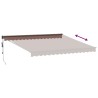 Auvent rétractable automatique marron 400x300 cm 