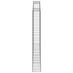 Paniers à gabions arqués 2 pcs 300x30x220/240 cm fer galvanisé 