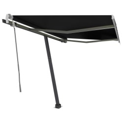 Auvent manuel rétractable sur pied 300x250 cm Anthracite 