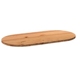 Dessus de table 180x90x4 cm bois de chêne massif ovale 