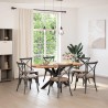 Dessus de table 180x90x4 cm bois de chêne massif ovale 