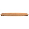 Dessus de table 180x90x4 cm bois de chêne massif ovale 