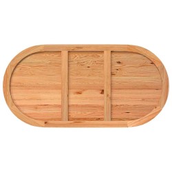 Dessus de table 180x90x4 cm bois de chêne massif ovale 