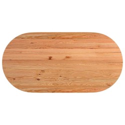 Dessus de table 180x90x4 cm bois de chêne massif ovale 