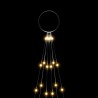 Sapin de Noël sur mât de drapeau 108 LED Blanc chaud 180 cm 