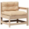 Salon de jardin 4 pcs avec coussins Bois de pin massif 