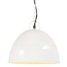 Lampe suspendue industrielle vintage 25 W Blanc Rond 31 cm E27 