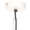 Lampe suspendue industrielle vintage 25 W Blanc Rond 31 cm E27 