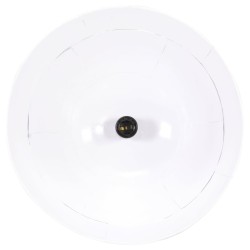 Lampe suspendue industrielle vintage 25 W Blanc Rond 31 cm E27 