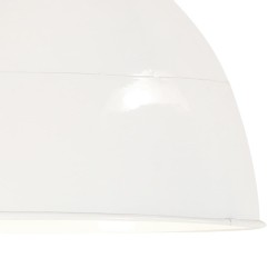 Lampe suspendue industrielle vintage 25 W Blanc Rond 31 cm E27 