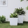 Jardinière et intérieur amovible blanc 21 /32 L rotin PP 