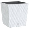 Jardinière et intérieur amovible blanc 21 /32 L rotin PP 