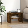 Table de chevet Chêne fumé 40x30x30 cm Bois d'ingénierie 