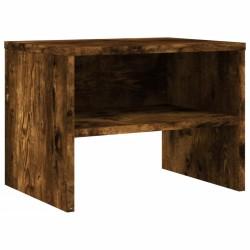 Table de chevet Chêne fumé 40x30x30 cm Bois d'ingénierie 