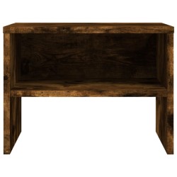 Table de chevet Chêne fumé 40x30x30 cm Bois d'ingénierie 