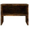 Table de chevet Chêne fumé 40x30x30 cm Bois d'ingénierie 