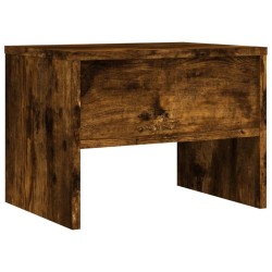 Table de chevet Chêne fumé 40x30x30 cm Bois d'ingénierie 