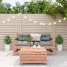 Salon de jardin 3 pcs avec coussins bois massif douglas 