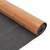 Tapis rectangulaire naturel 100x100 cm bambou 