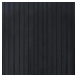 Tapis rectangulaire noir 100x100 cm bambou 