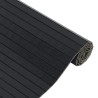Tapis rectangulaire noir 100x100 cm bambou 