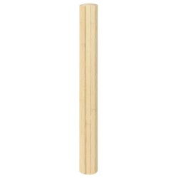 Tapis rectangulaire naturel clair 100x100 cm bambou 