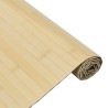 Tapis rectangulaire naturel clair 100x100 cm bambou 