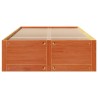 Cadre de lit sans matelas avec tiroirs 135x190 cm bois de pin 