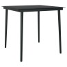Ensemble à manger de jardin 5 pcs Noir 