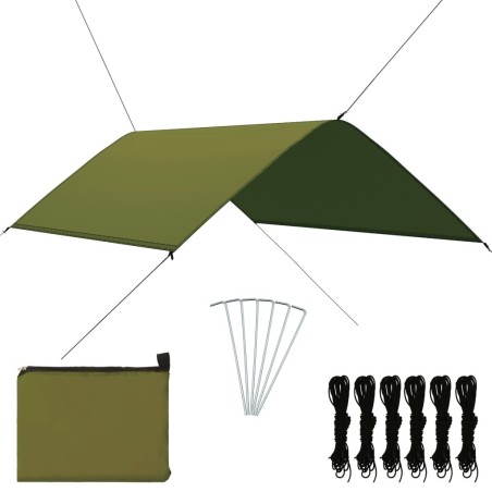 Bâche d'extérieur 3x2 m Vert 