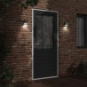 Appliques murales d'extérieur 2 pcs noir acier inoxydable 