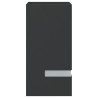 Appliques murales d'extérieur 2 pcs noir acier inoxydable 