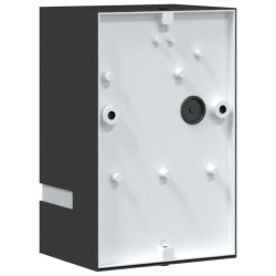 Appliques murales d'extérieur 2 pcs noir acier inoxydable 