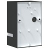 Appliques murales d'extérieur 2 pcs noir acier inoxydable 