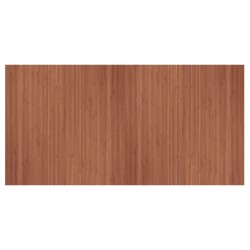 Tapis rectangulaire marron 100x200 cm bambou 