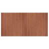 Tapis rectangulaire marron 100x200 cm bambou 