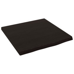 Comptoir de salle de bain marron foncé 40x40x2 cm bois traité 