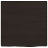 Comptoir de salle de bain marron foncé 40x40x2 cm bois traité 