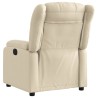 Fauteuil inclinable électrique Crème Tissu 